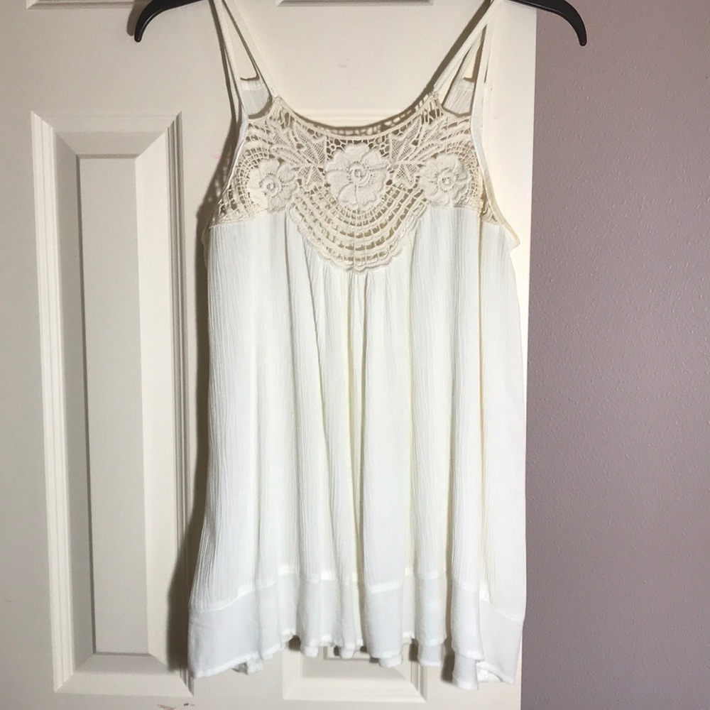 Tilly’s White Lace Tank